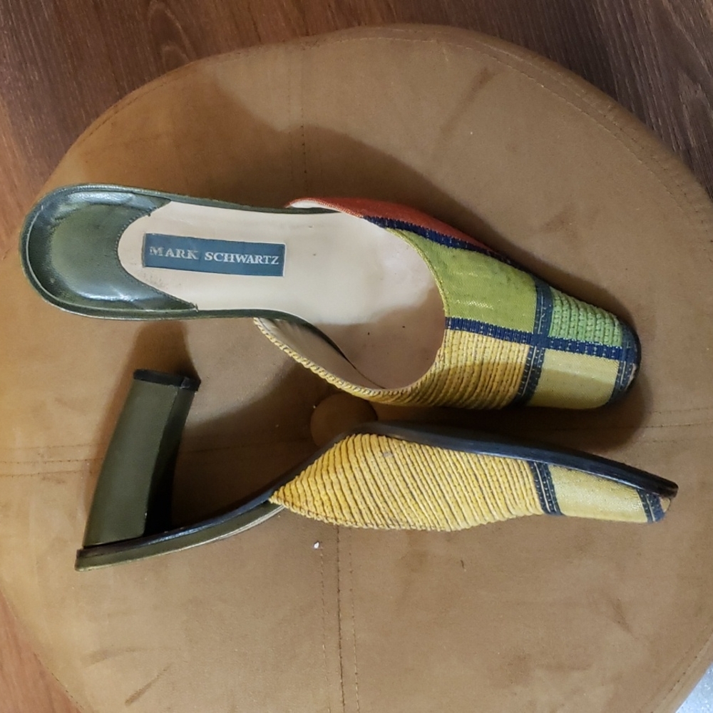 Mark Schwartz Color-Block Mules - Picture 5 of 11